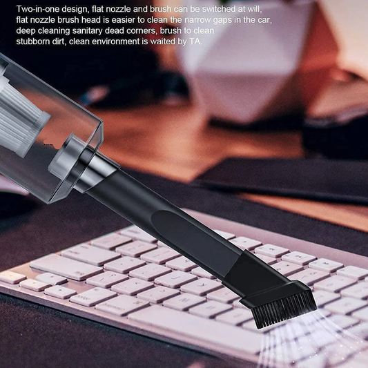 Vacuum Cleaner Dust Collection 2 In 1 Car Vacuum Cleaner 120w High-power Handheld Wireless Vacuum Cleaner Home Car Dual-use Portable Usb Rechargeable